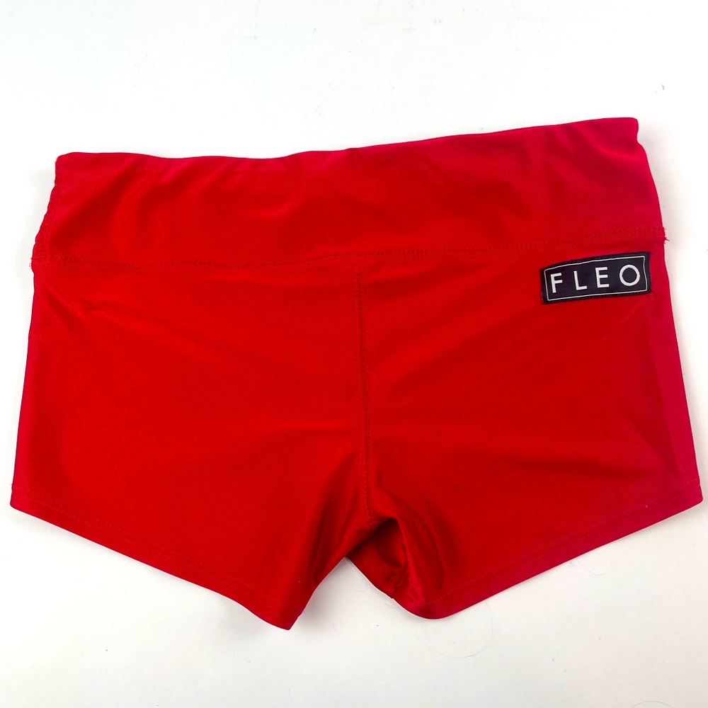 Bright red fleo original medium shorts
